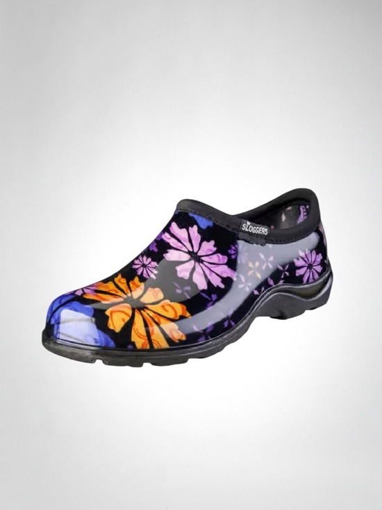 Sloggers Shoes - Sloggers Waterproof Floral Flower Power Comfort Rain And Garden Shoes